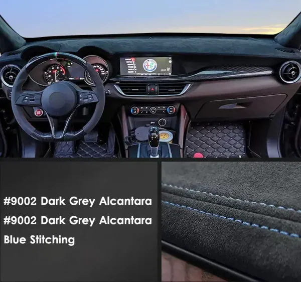 Luxury Alcantara Car interior Dashboard Cover for Alfa Romeo Stelvio 2018-2023