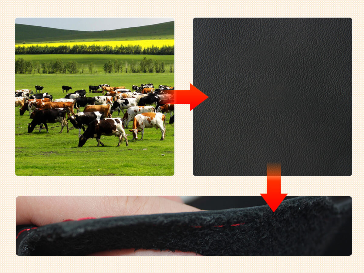 The materials of MEWANT customized steering wheel cover